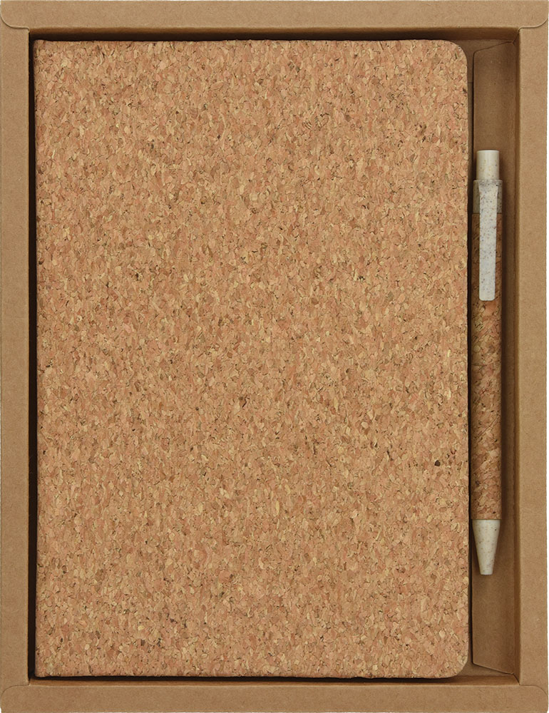 Notes Eko Cork i kem. ol. od pluta u natur poklon kutiji 18,2x23,5x2,5cm