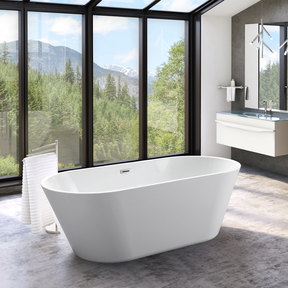 KIMIC SAMOSTOJEĆA KADA BIJELA 180x80x58cm