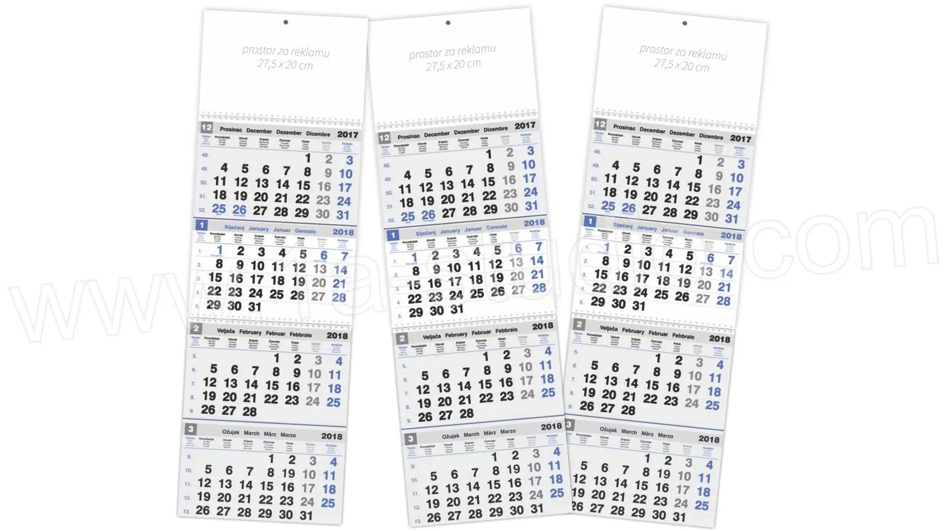 Kalendar 2025 5-djelni