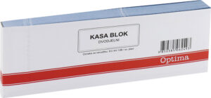 Kasa blok dvodjelni XII-13B sv.plavi OPTIMA P320