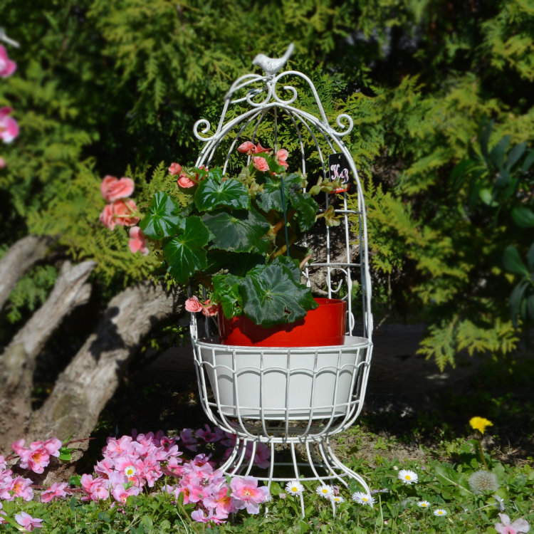 STALAK ZA TEGLU DEKORATIVNI METALNI KAVEZ 24,5x9 CM