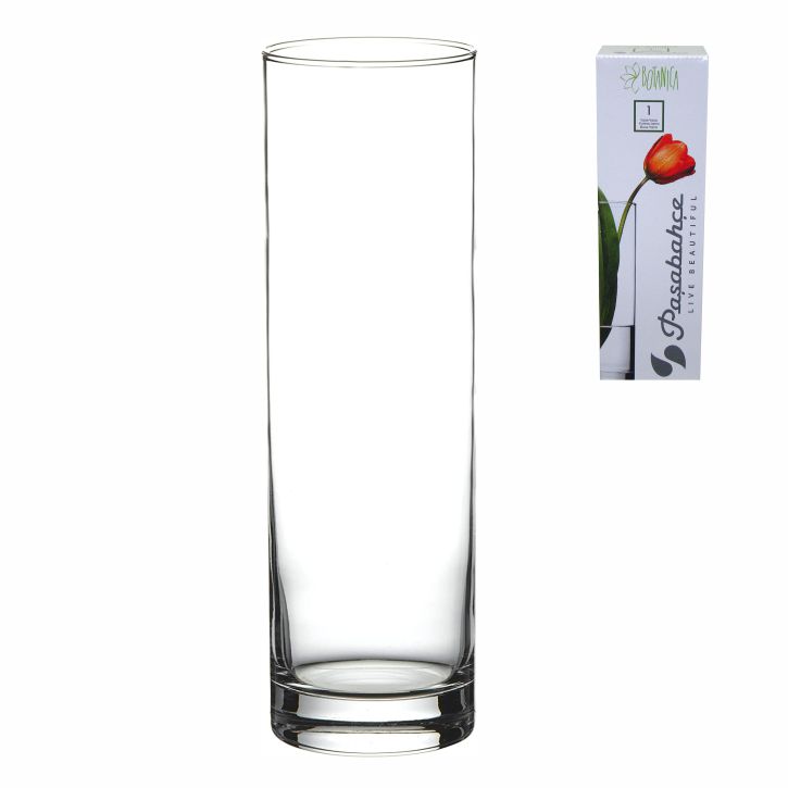 VAZA STAKLENA FLORA-BOTANICA CILINDAR 26,5 cm