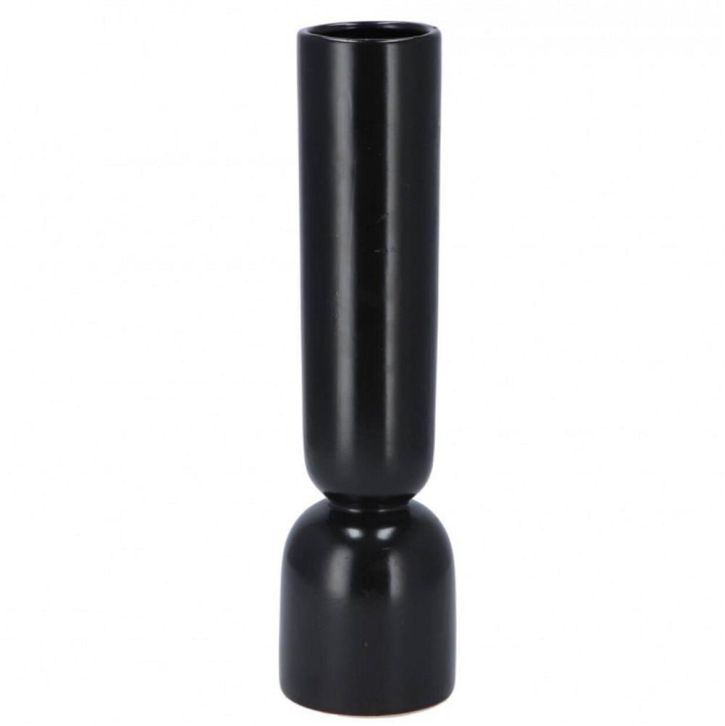 VAZA KERAMIČKA BUKAN 30 CM - CRNA BOJA