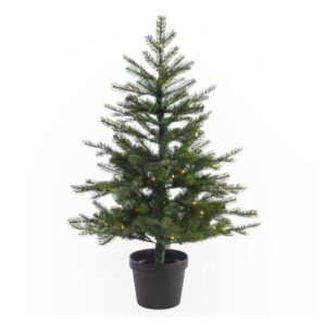 Bor 90cm Grandis LED u posudi zeleni PE/PVC d63cm 313grančica/80L