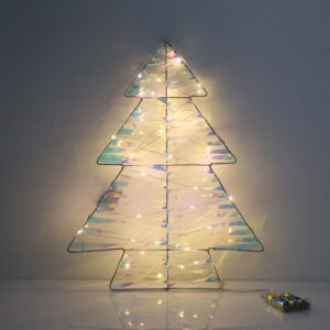 LED lampice bor 40L/37x1,5xh48cm 3AA iris traka