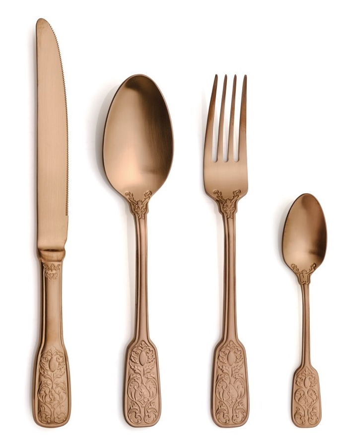 VERSAILLES SATIN COPER PRIBOR ZA JELO 24/1