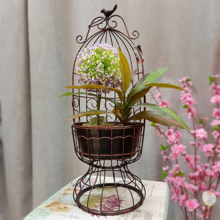 STALAK ZA TEGLU DEKORATIVNI METALNI KAVEZ 24,5x9 CM